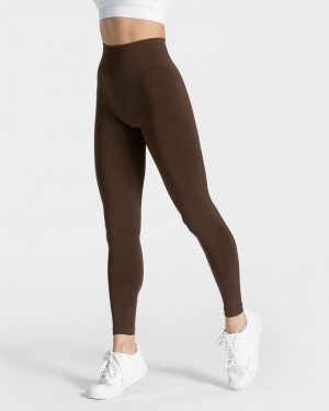 Teveo Classy Leggings Dunkelbraun | LWMBUV-317