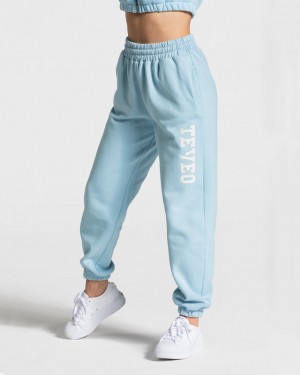 Teveo College Oversized Jogger Blau | TZEVWH-709