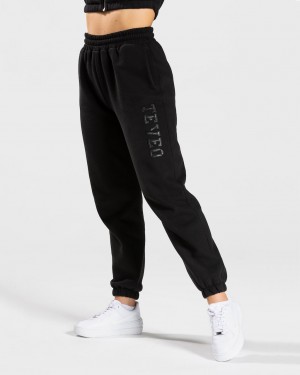 Teveo College Oversized Jogger Schwarz | NDLCQY-189