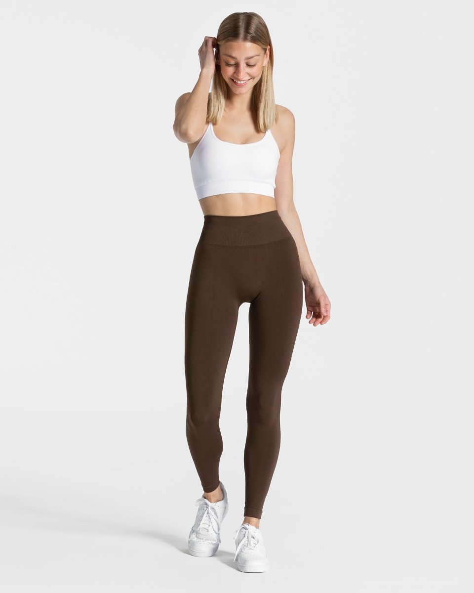 Teveo Classy Leggings Dunkelbraun | LWMBUV-317