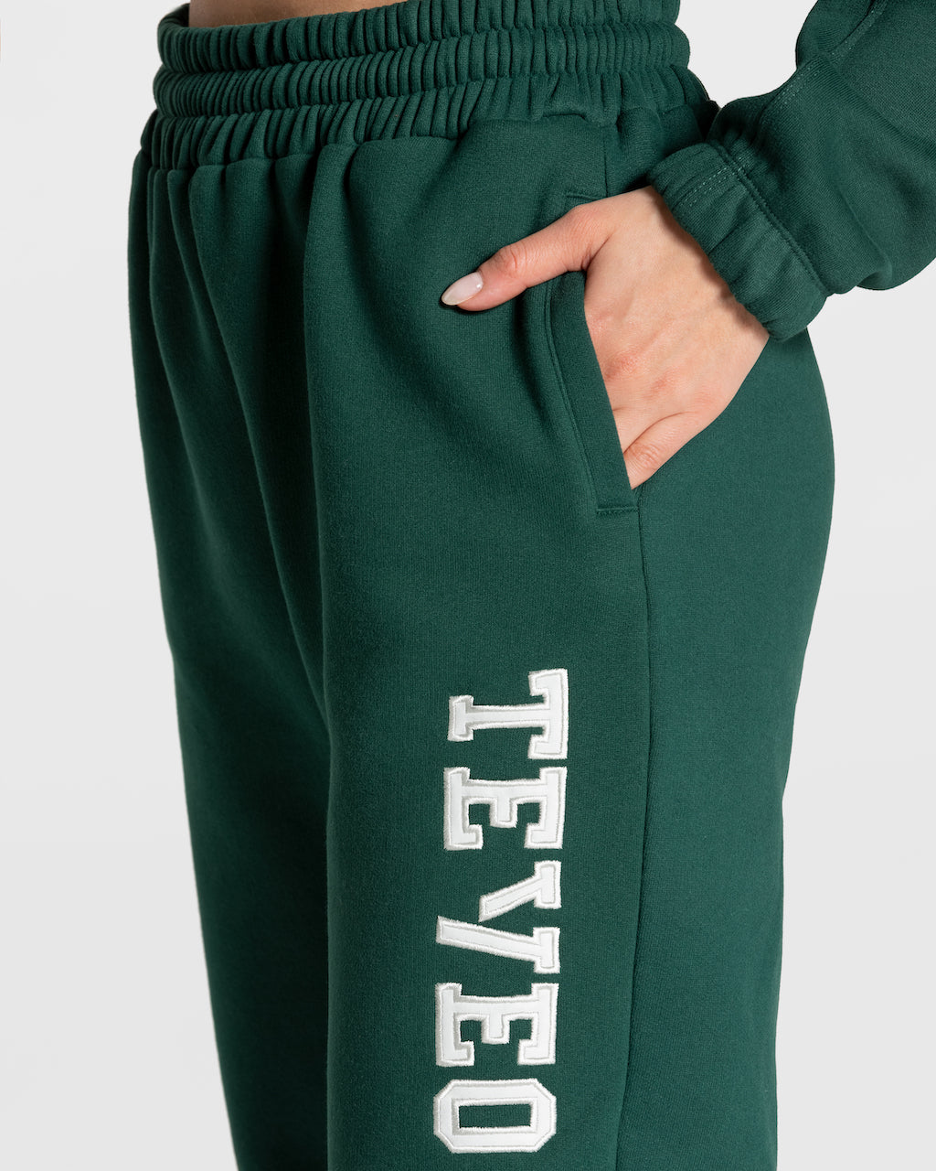 Teveo College Oversized Jogger Dunkelgrün | GEDNVT-743