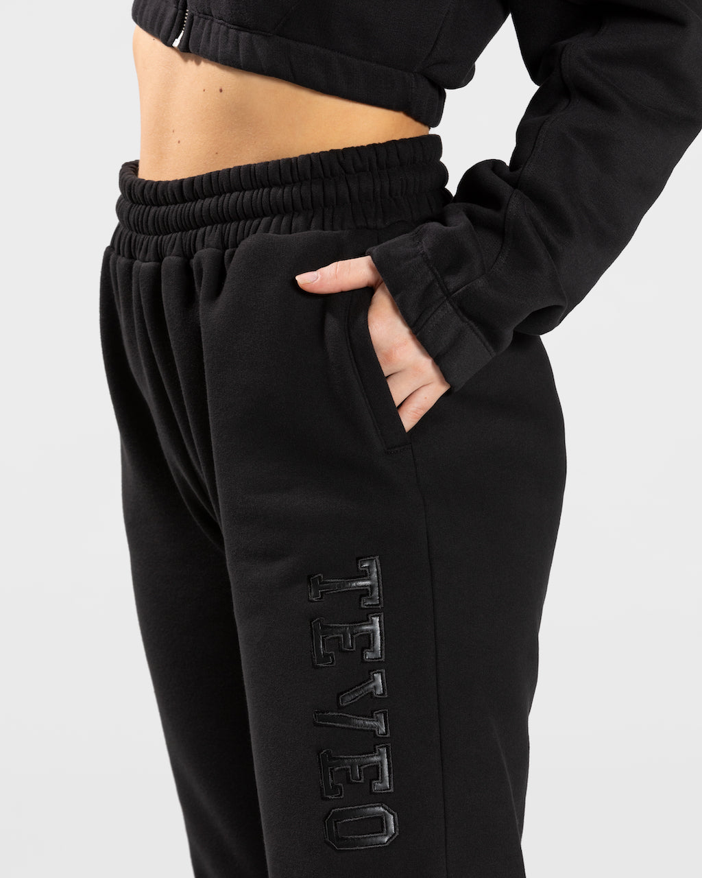 Teveo College Oversized Jogger Schwarz | NDLCQY-189