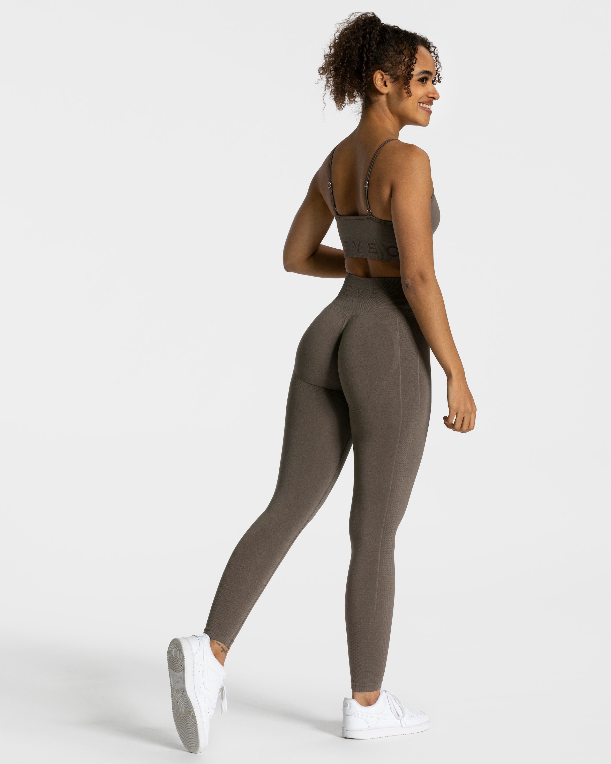 Teveo Focus Scrunch Leggings Taupe | JIOSKT-568