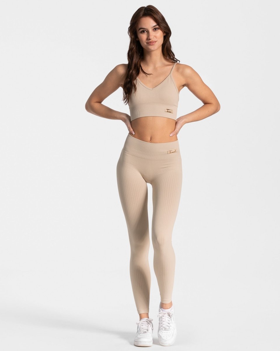 Teveo Golden Leggings Beige | LDCRPQ-213