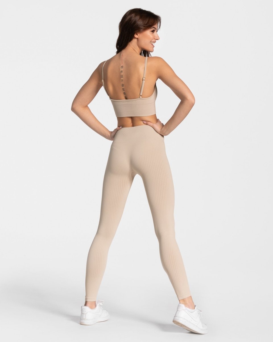 Teveo Golden Leggings Beige | LDCRPQ-213