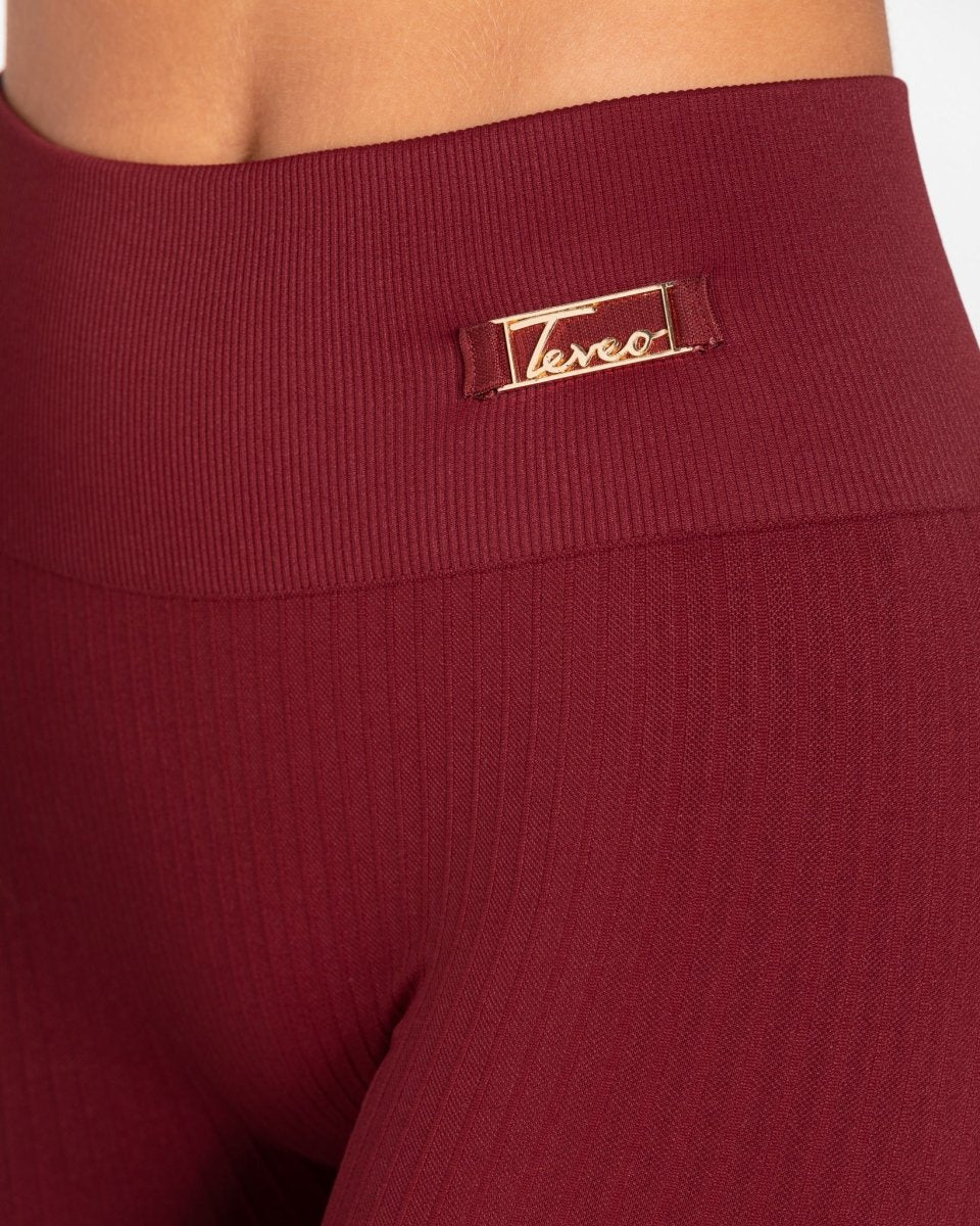 Teveo Golden Leggings Bordeaux | ZSPRXA-293