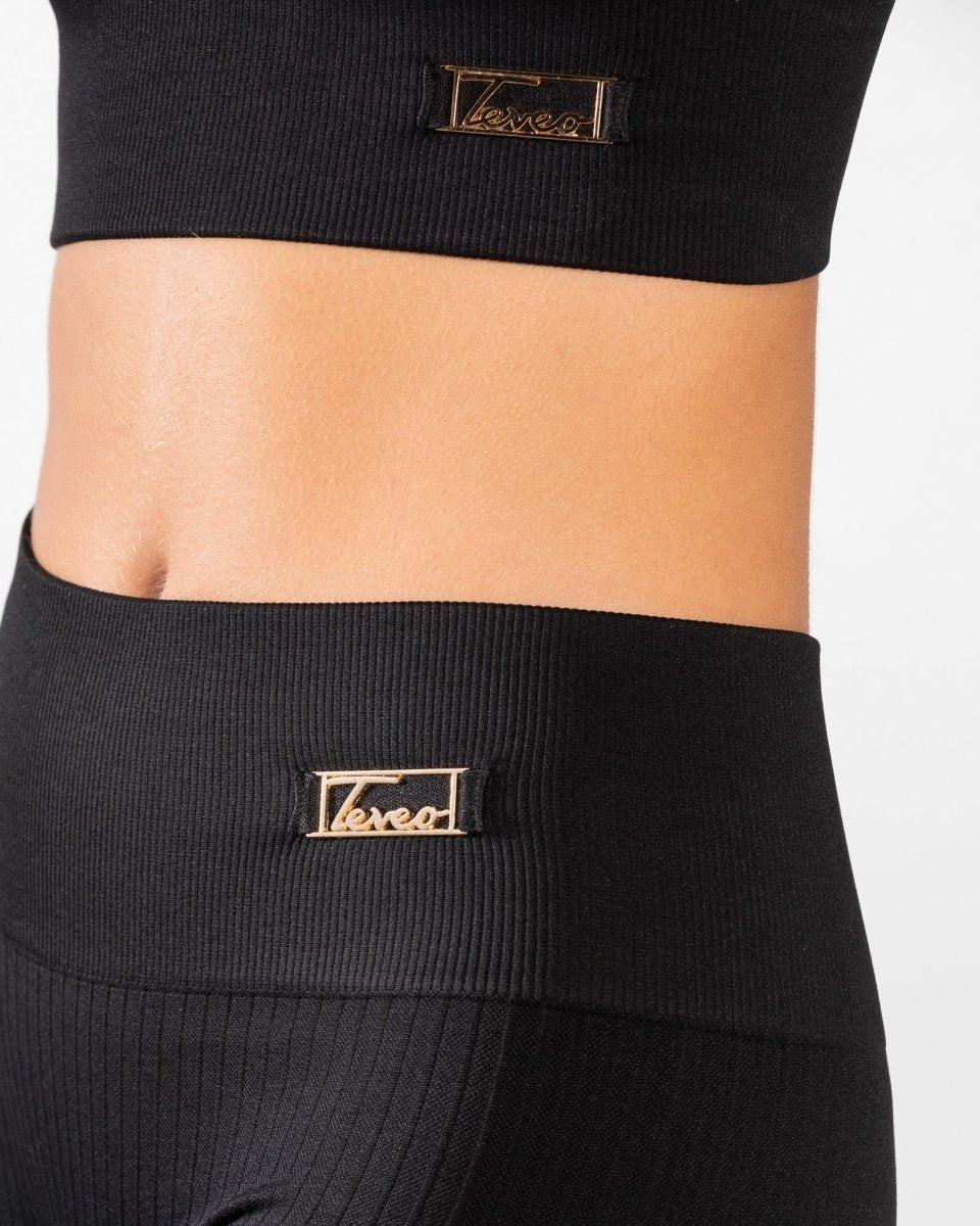 Teveo Golden Leggings Schwarz | GSMUXT-650