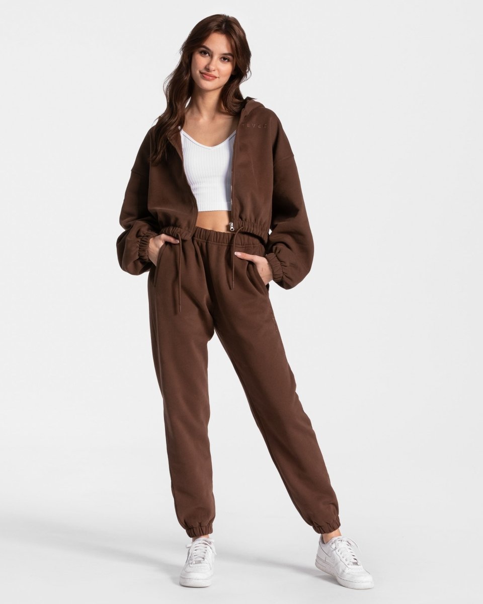 Teveo Iconic Oversized Jogger Braun | NTSBJX-843