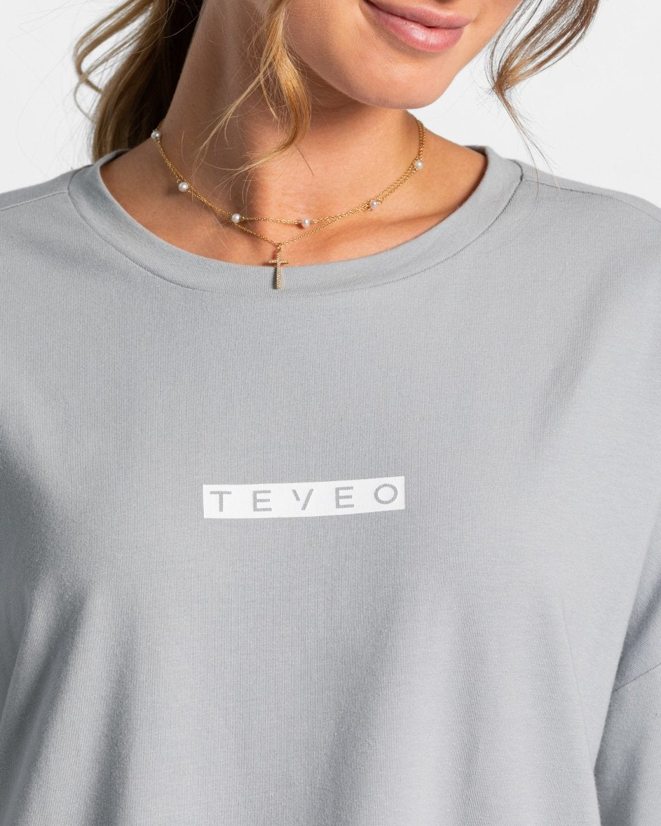 Teveo Iconic Oversized T-Shirt Blau | XAZCHI-536 