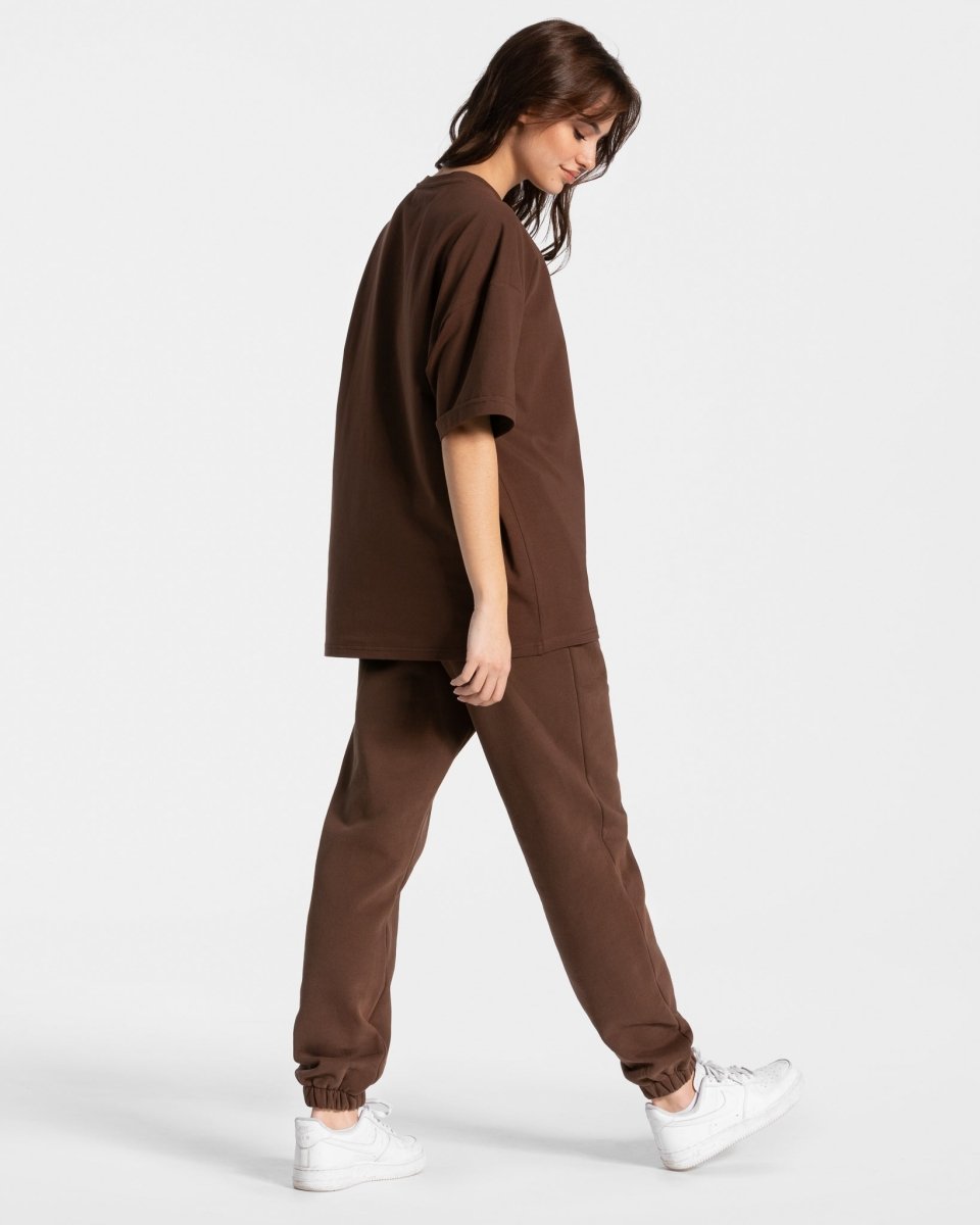 Teveo Iconic Oversized T-Shirt Braun | XUNCLD-482