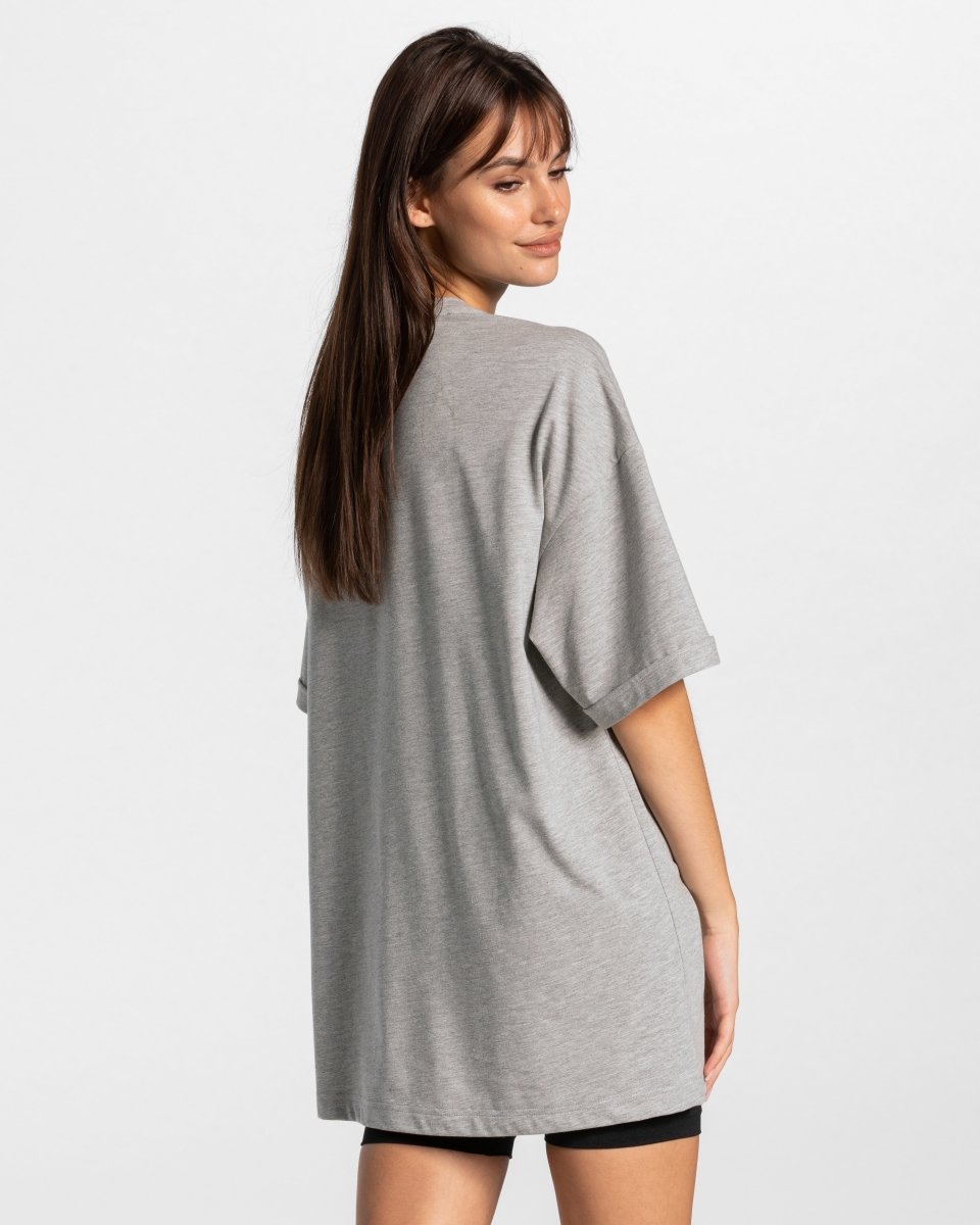 Teveo Iconic Oversized T-Shirt Gray | QMTKOU-068