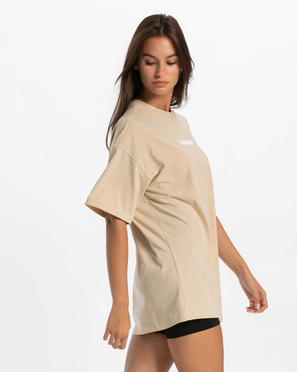 Teveo Iconic Oversized T-Shirt Nude | VWLTMF-276