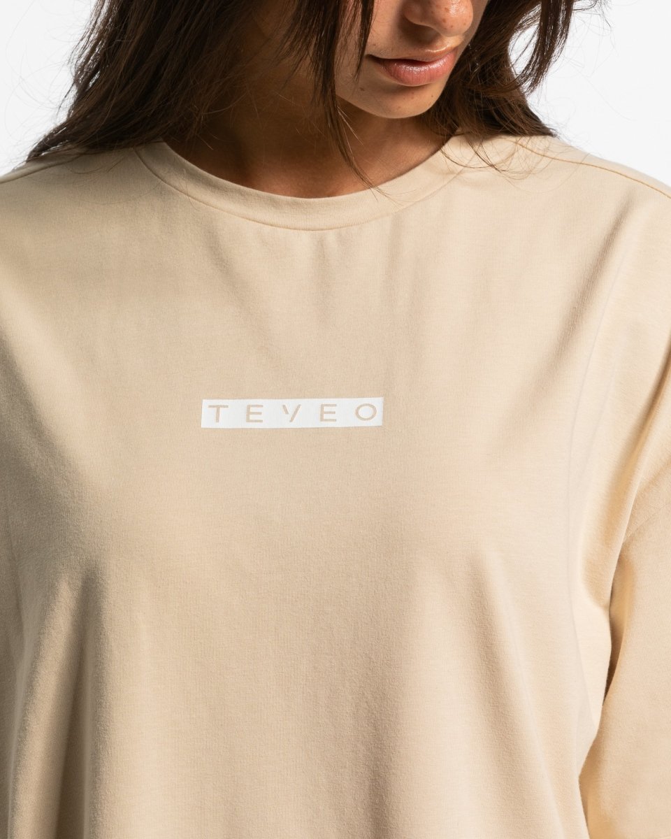 Teveo Iconic Oversized T-Shirt Nude | VWLTMF-276