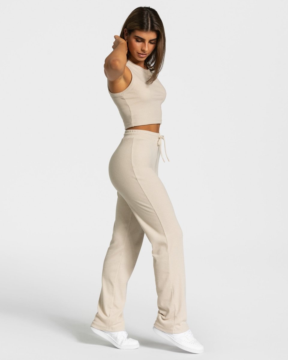 Teveo Lounge Pants Beige | BFSRXD-409