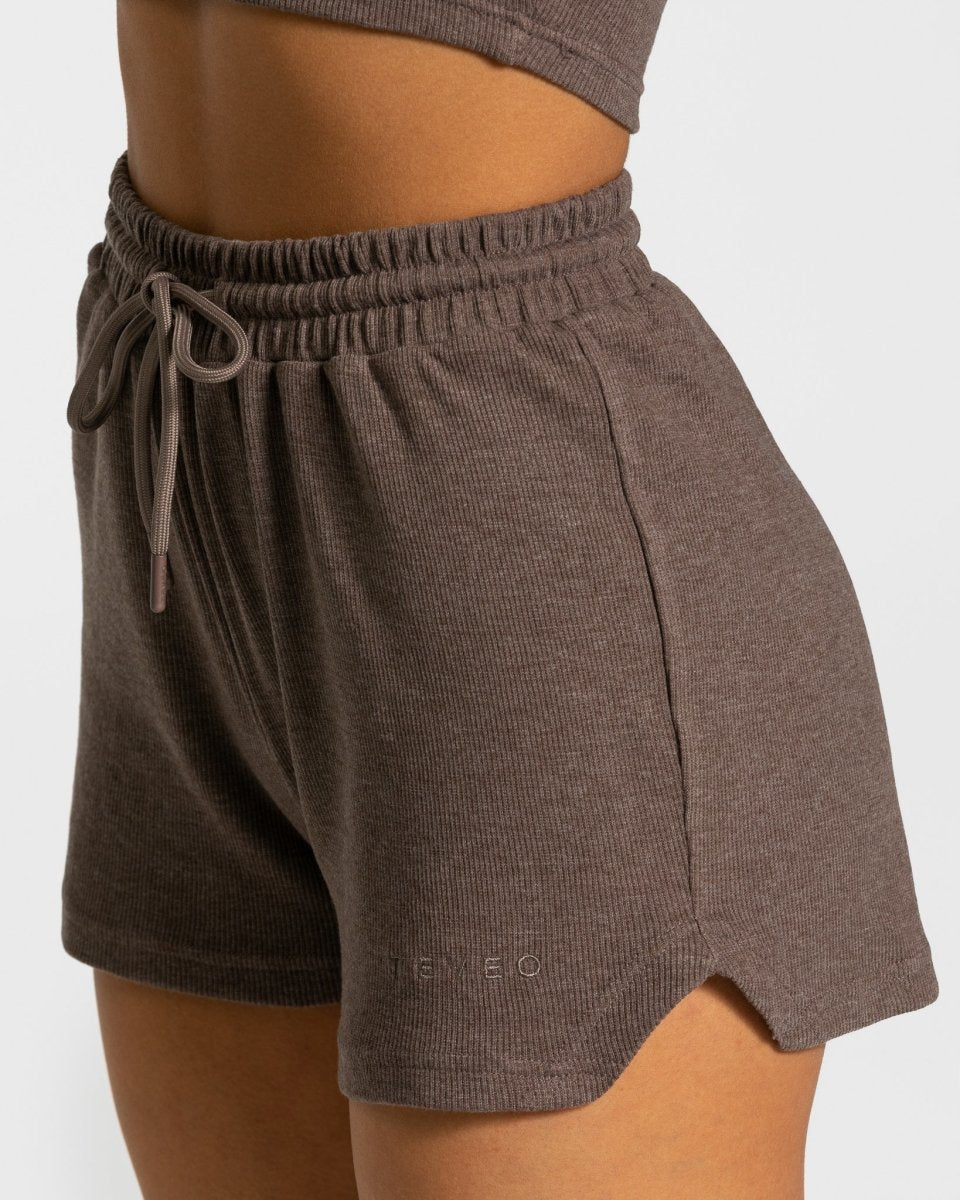 Teveo Lounge Shorts Dunkelbraun | FDTVJA-230