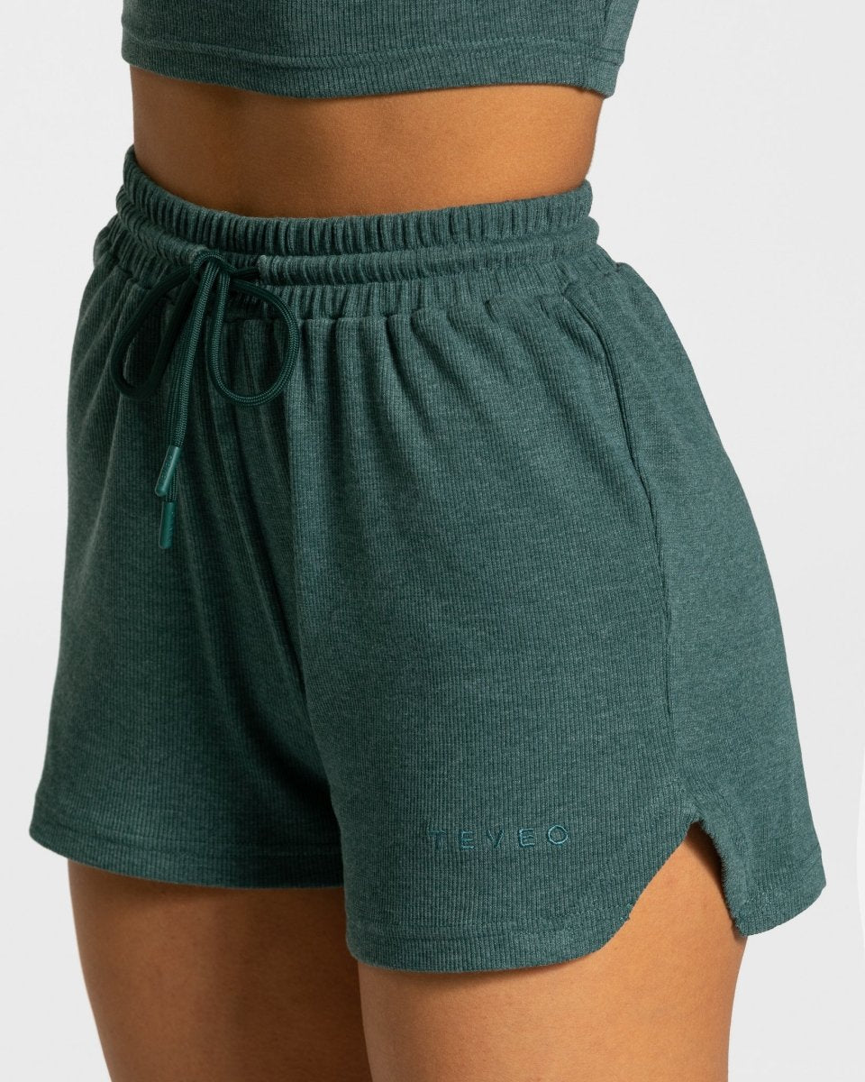 Teveo Lounge Shorts Dunkelgrün | RMEYHB-357