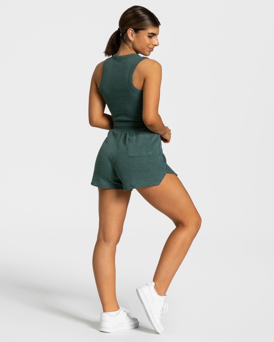 Teveo Lounge Shorts Dunkelgrün | RMEYHB-357