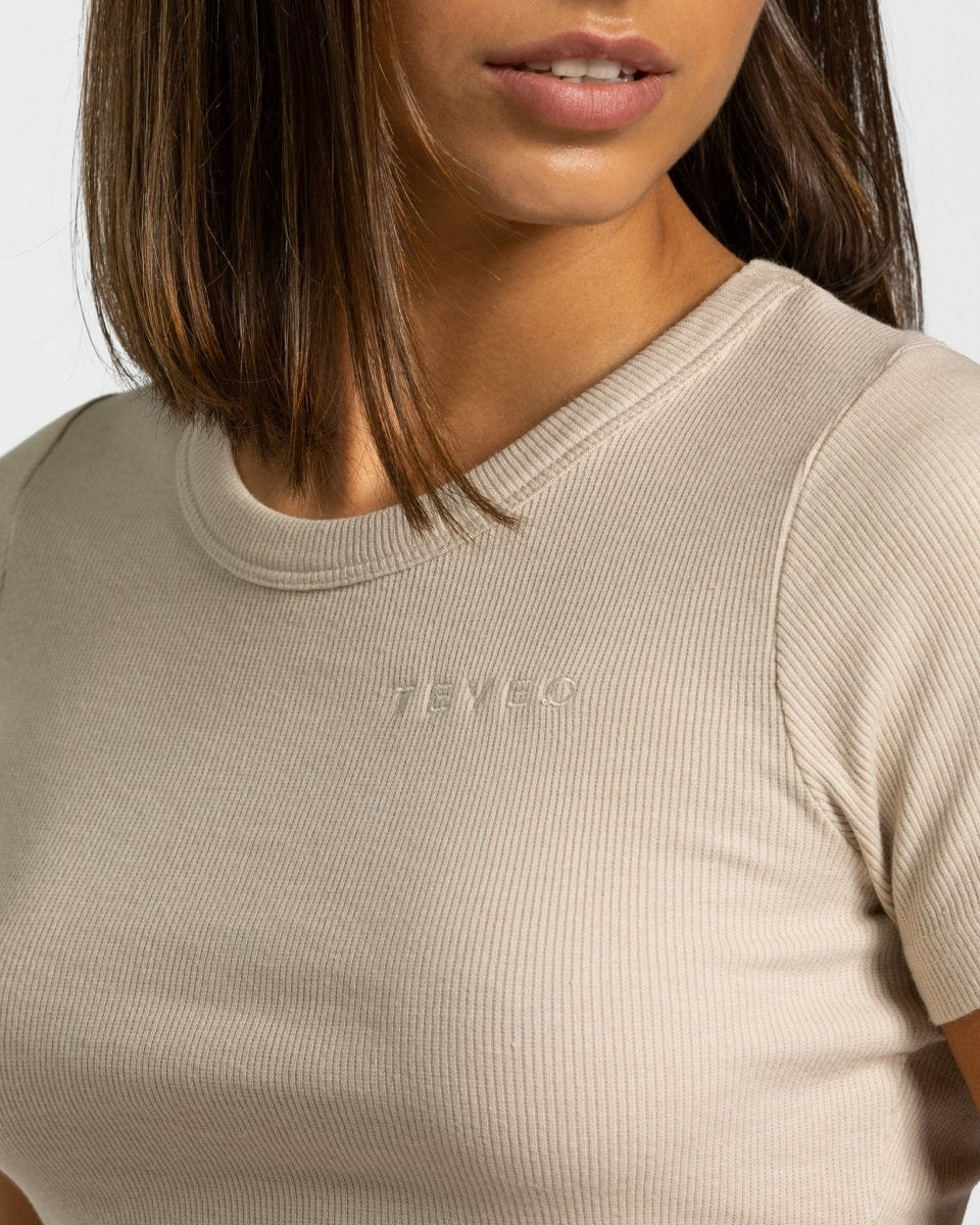 Teveo Lounge T-Shirt Beige | VEILRF-709