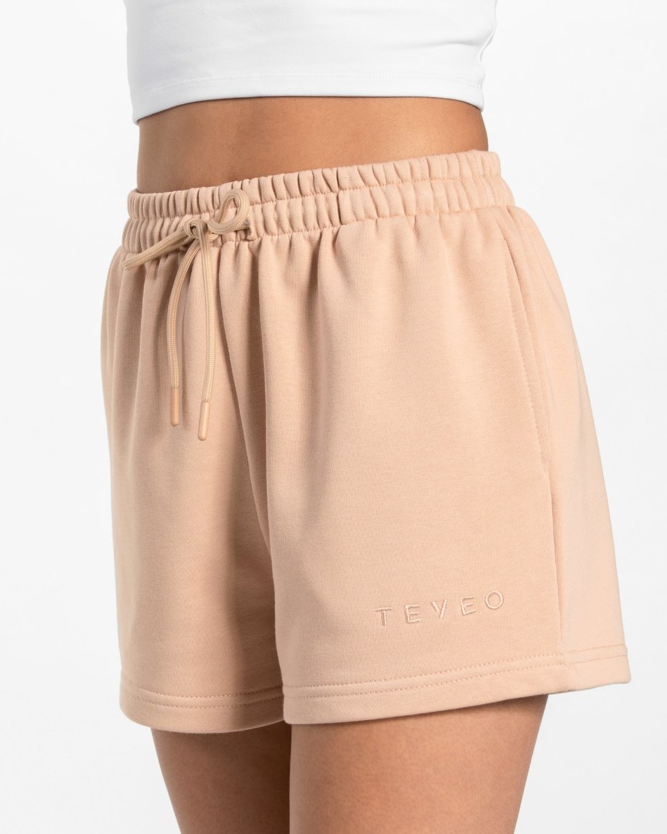 Teveo Oversized Shorts Nude | MVGXNQ-210