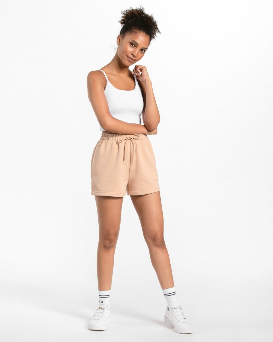 Teveo Oversized Shorts Nude | MVGXNQ-210