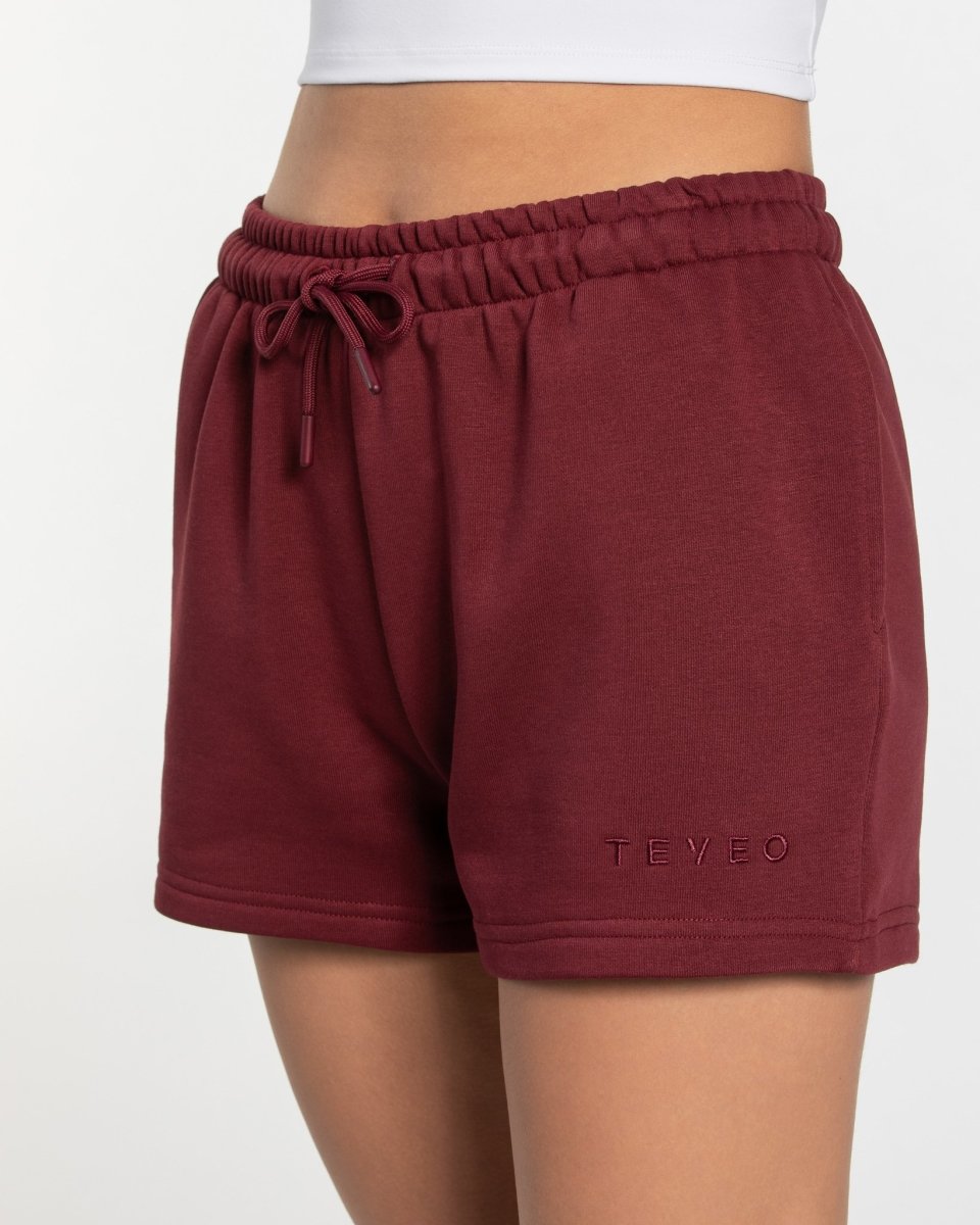 Teveo Oversized Shorts Rot | PMAQSR-958