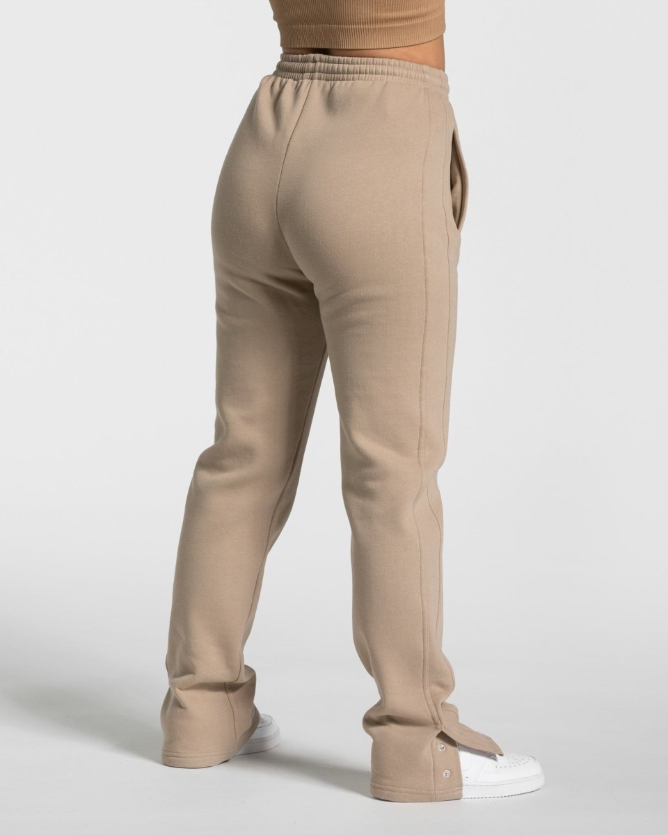 Teveo Sassy Slit Jogger Beige | PLDAYZ-970