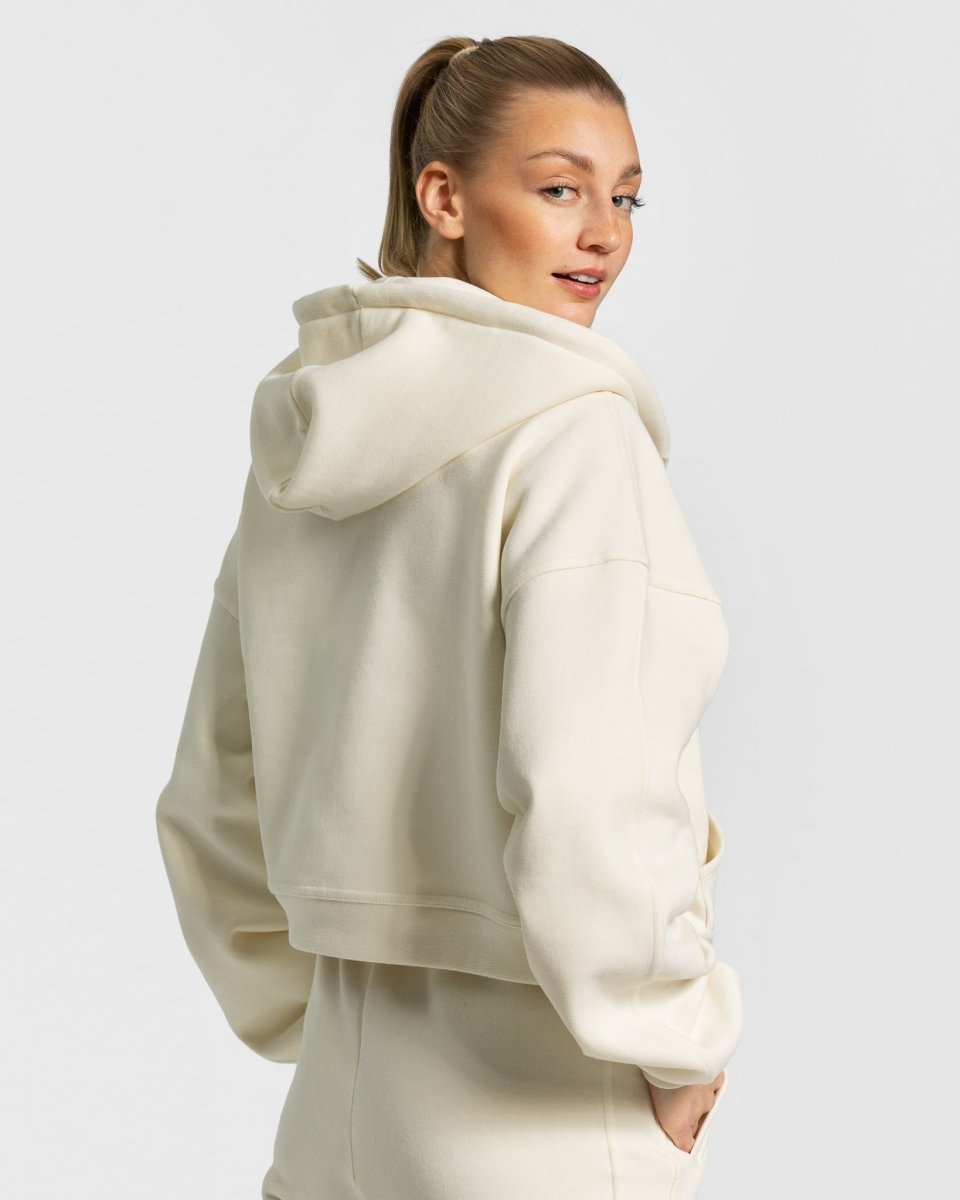 Teveo Sassy Zip Hoodie Ivory | SMAURW-206