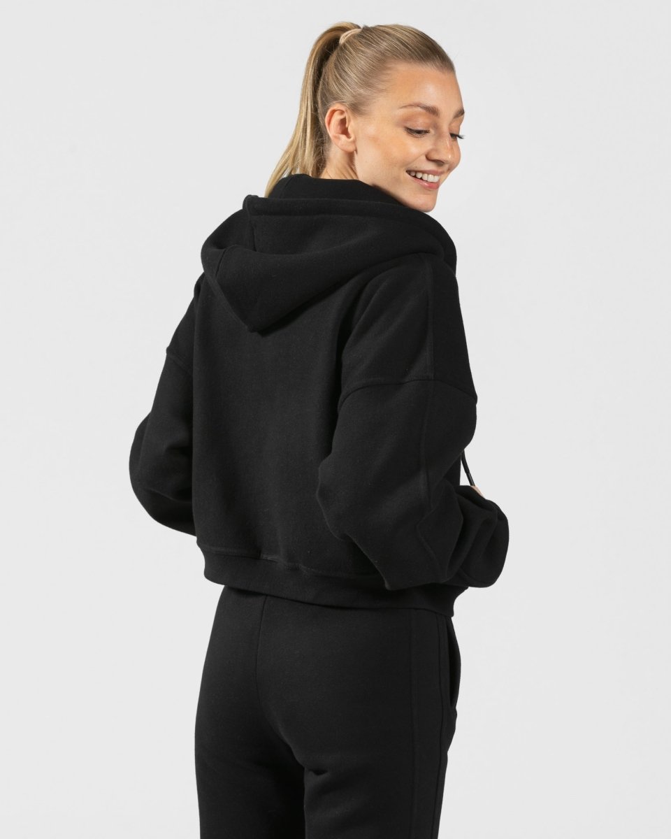 Teveo Sassy Zip Hoodie Schwarz | AJBEHW-182