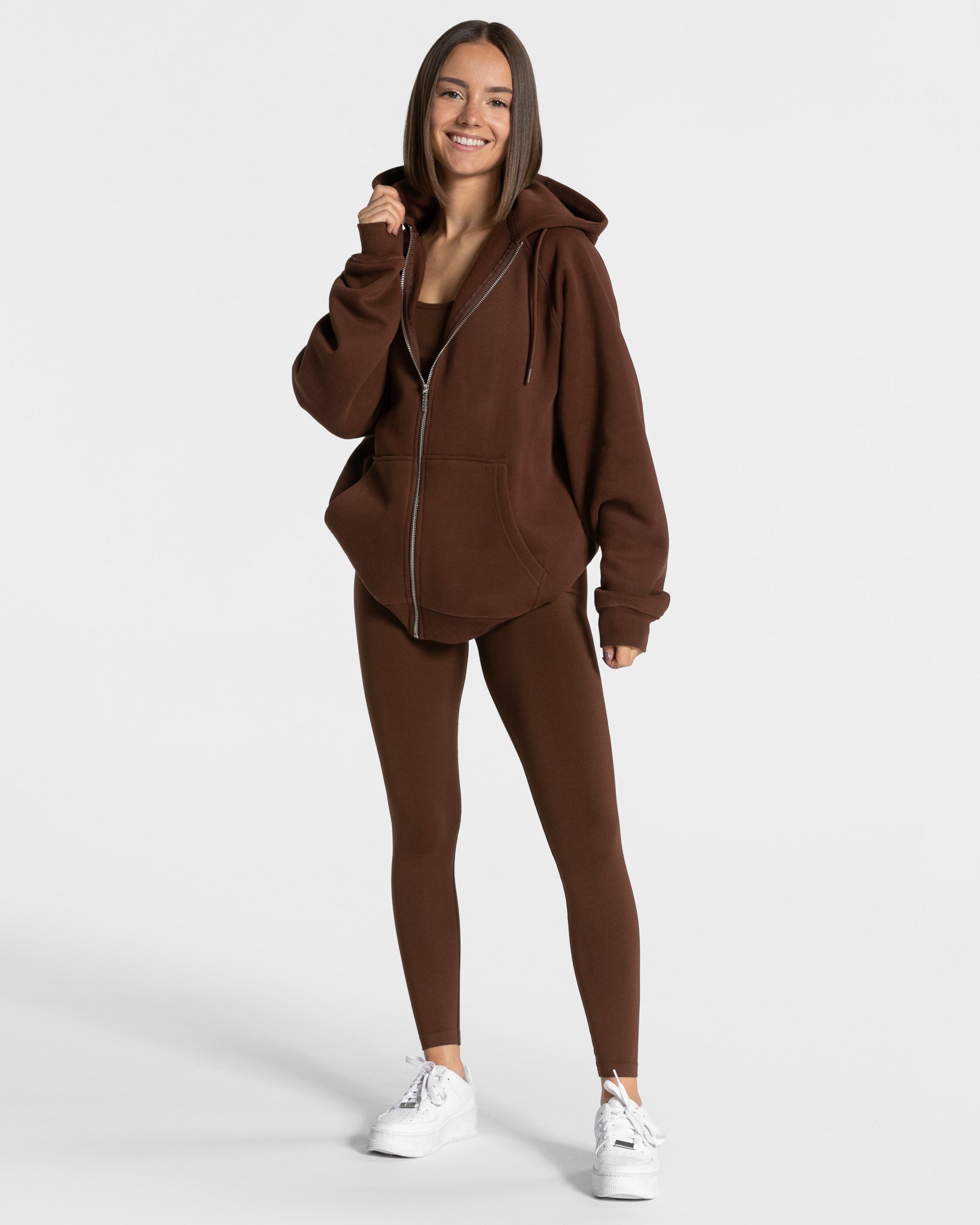 Teveo Statement Oversized Jackets Kaffee | KOIDYC-346