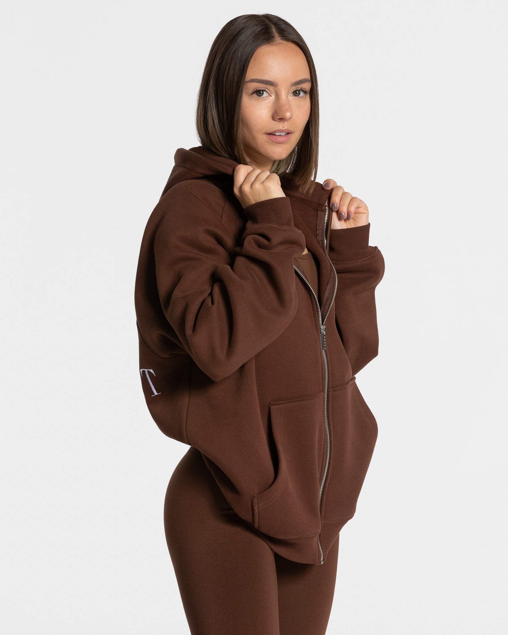 Teveo Statement Oversized Jackets Kaffee | KOIDYC-346