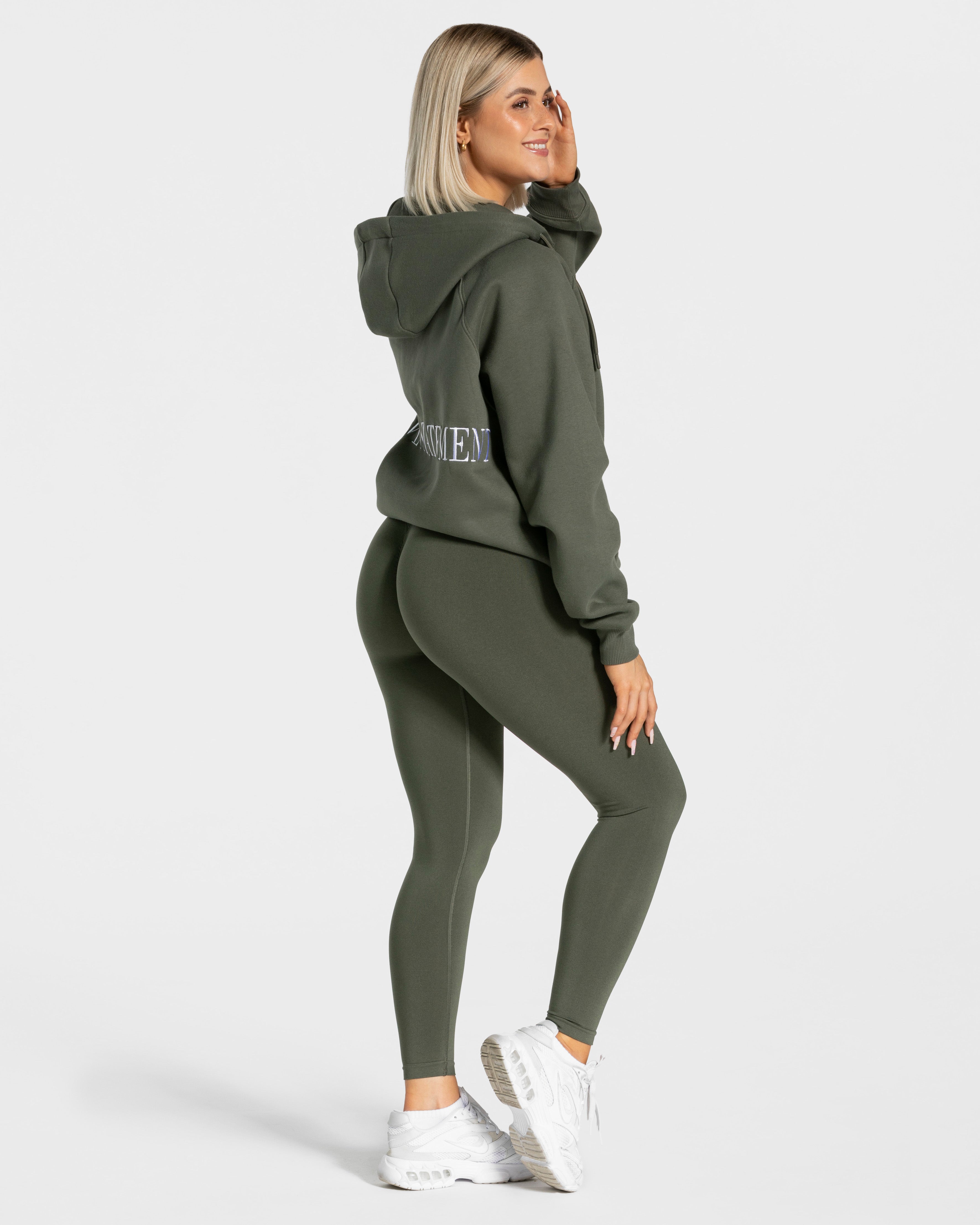 Teveo Statement Oversized Jackets Khaki | XHNVZL-978