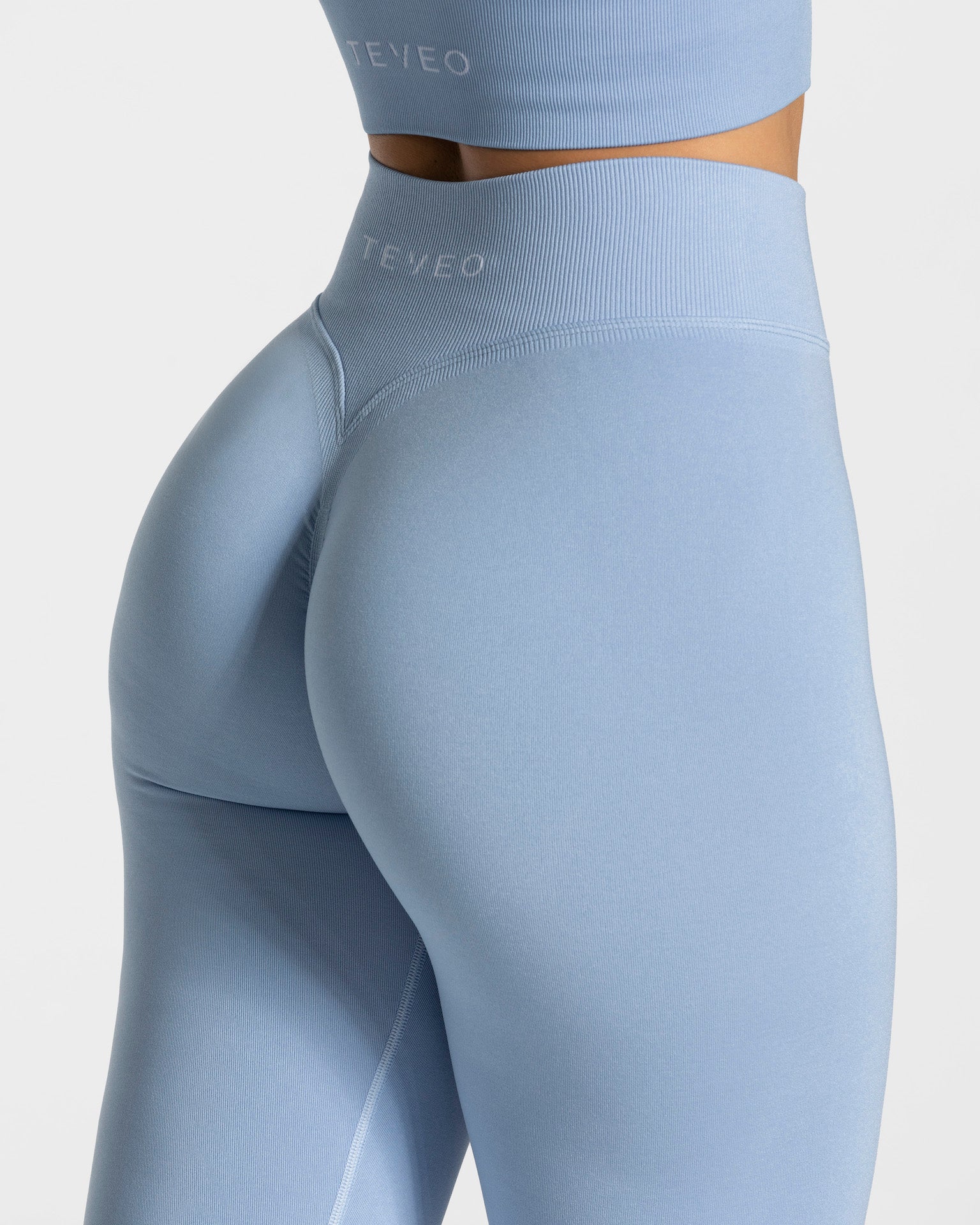 Teveo Statement Scrunch Leggings Blau | VYPXJH-845