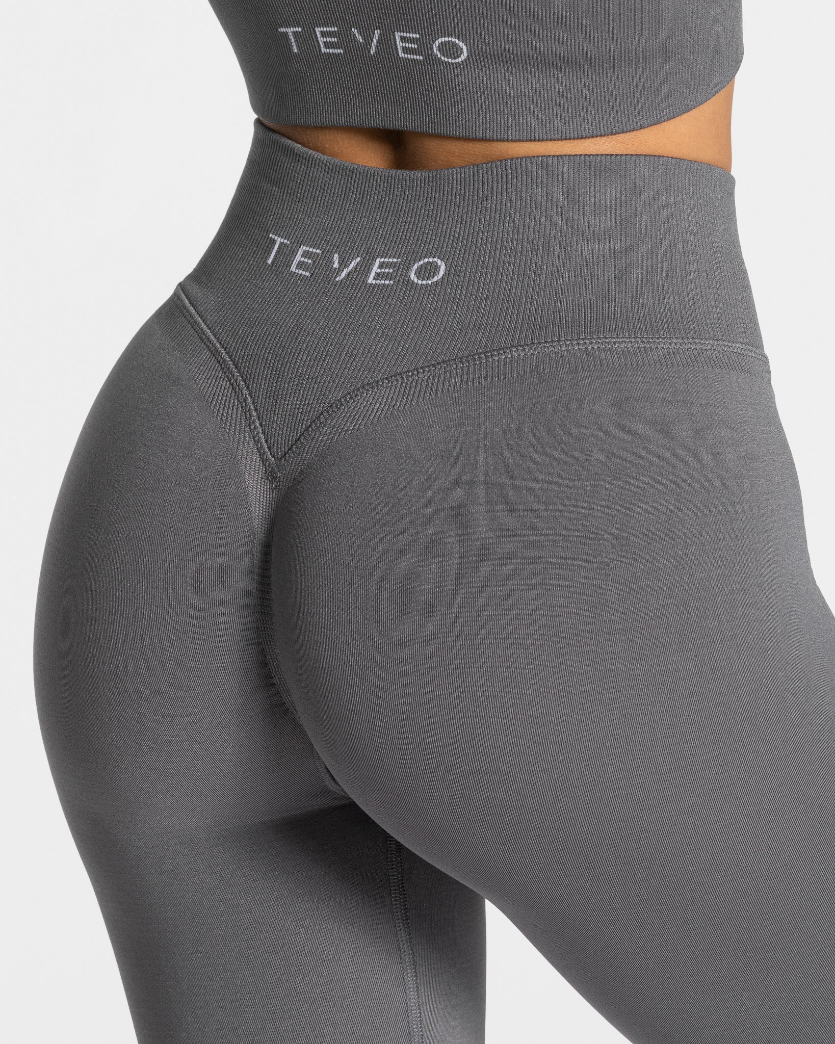 Teveo Statement Scrunch Leggings Graphit | KGZIFT-319