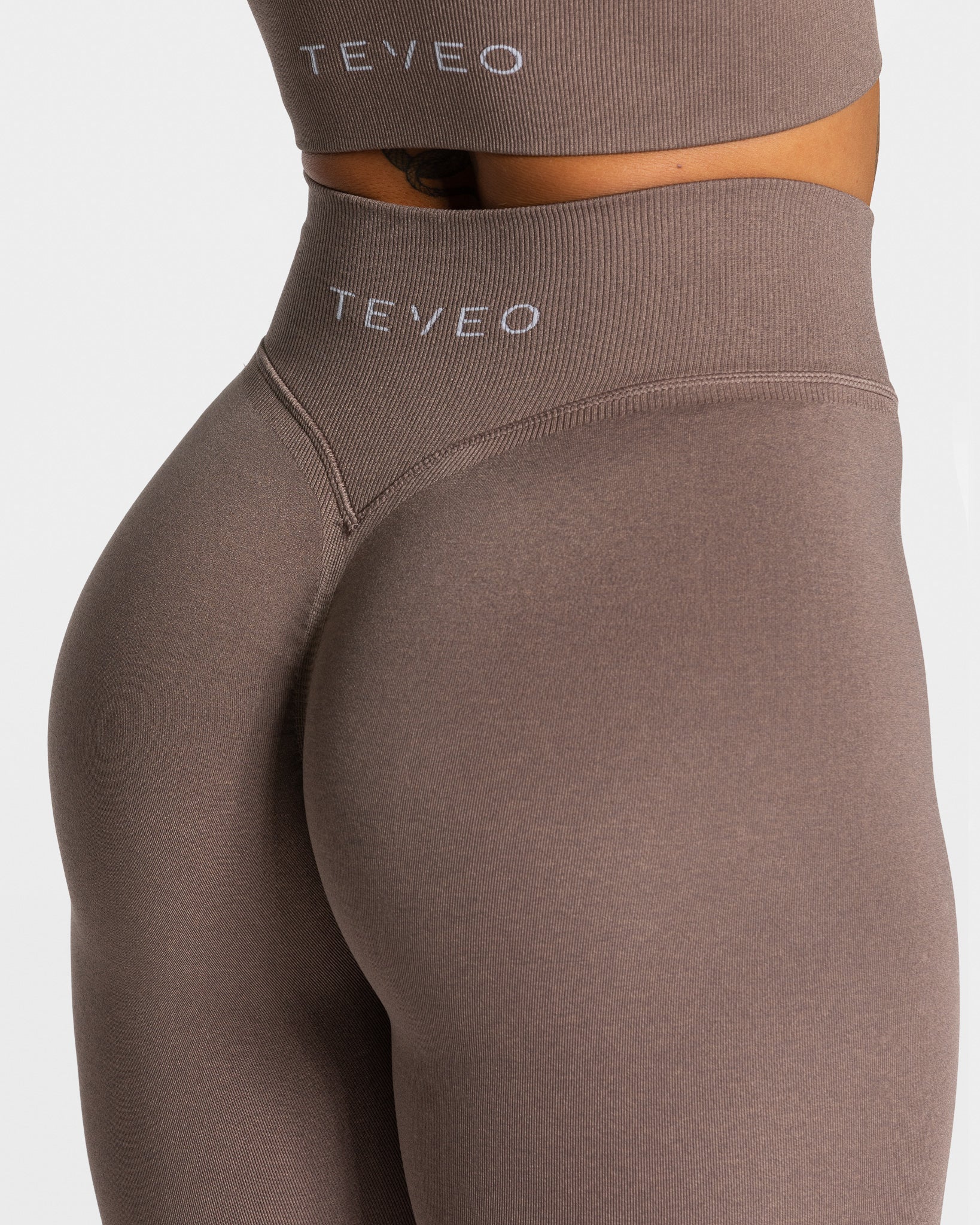 Teveo Statement Scrunch Leggings Mokka | LPOMIC-415