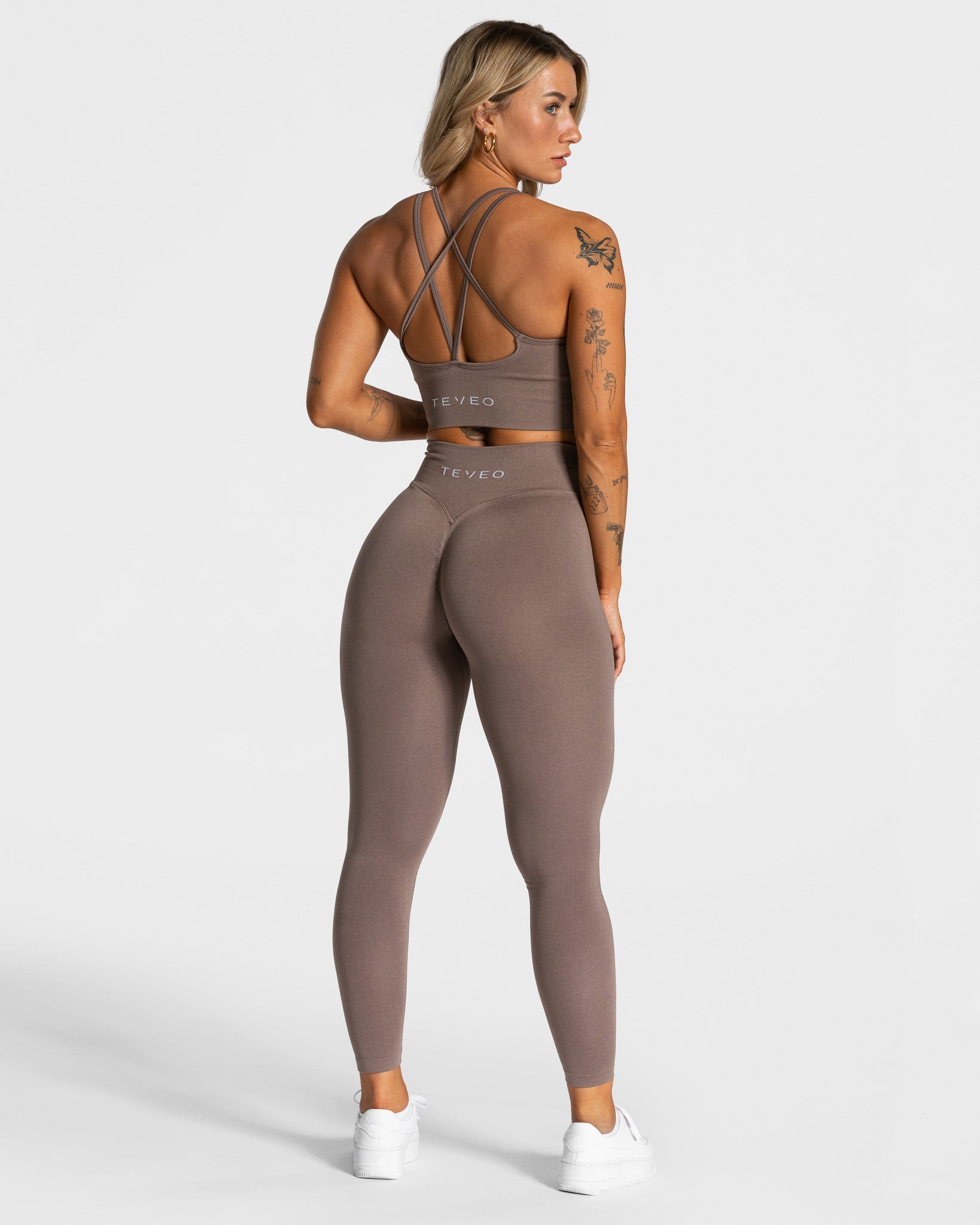 Teveo Statement Scrunch Leggings Mokka | LPOMIC-415