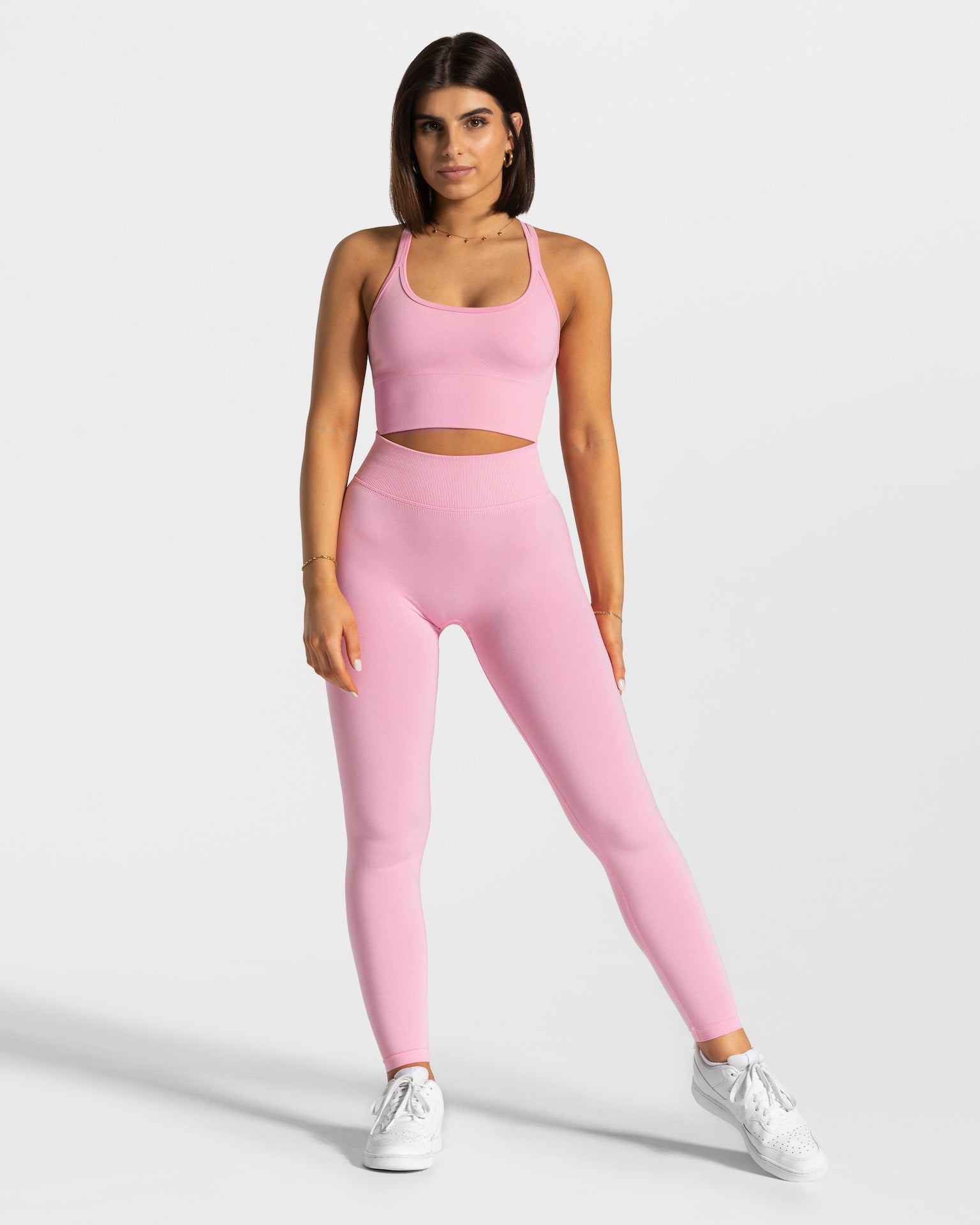 Teveo Statement Scrunch Leggings Rosa | GYMCHQ-638