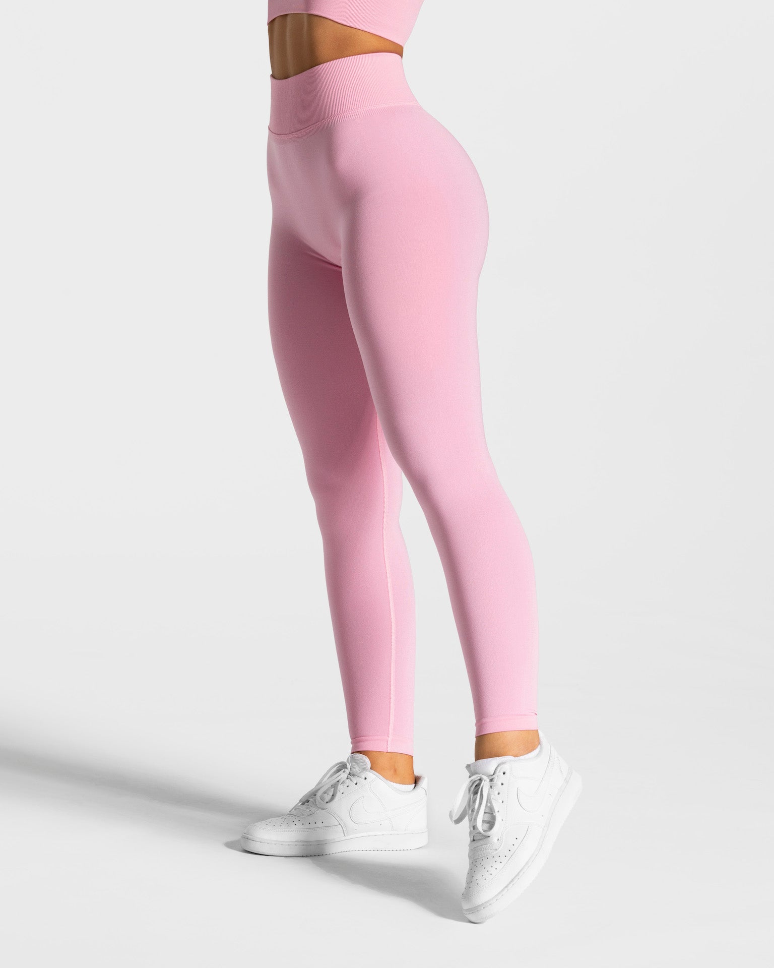 Teveo Statement Scrunch Leggings Rosa | GYMCHQ-638