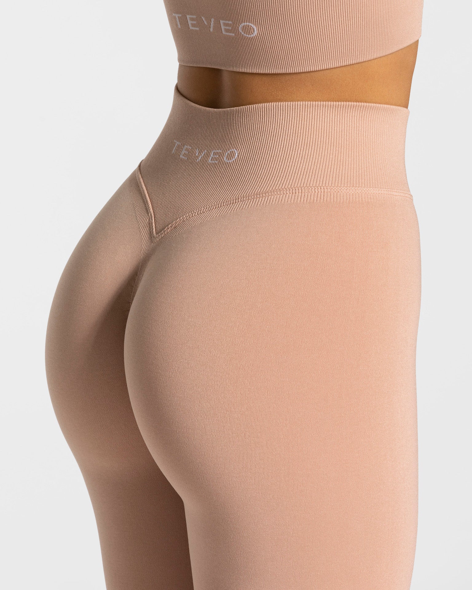 Teveo Statement Scrunch Leggings Rosa | IWNHDE-427