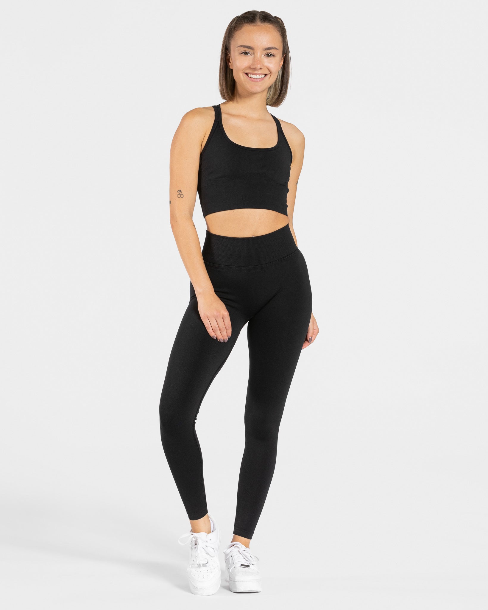 Teveo Statement Scrunch Leggings Schwarz | YHGRBP-893