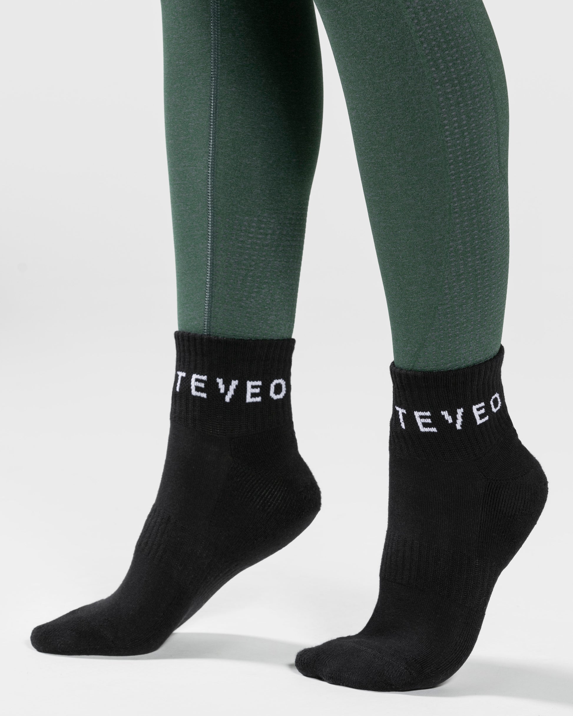 Teveo TEVEO Ankle Socken (2er) Schwarz | BCLJRU-968