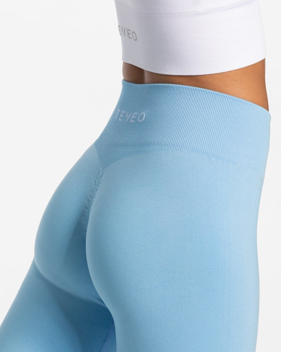 Teveo Timeless Scrunch Leggings Blau | TCROEX-742