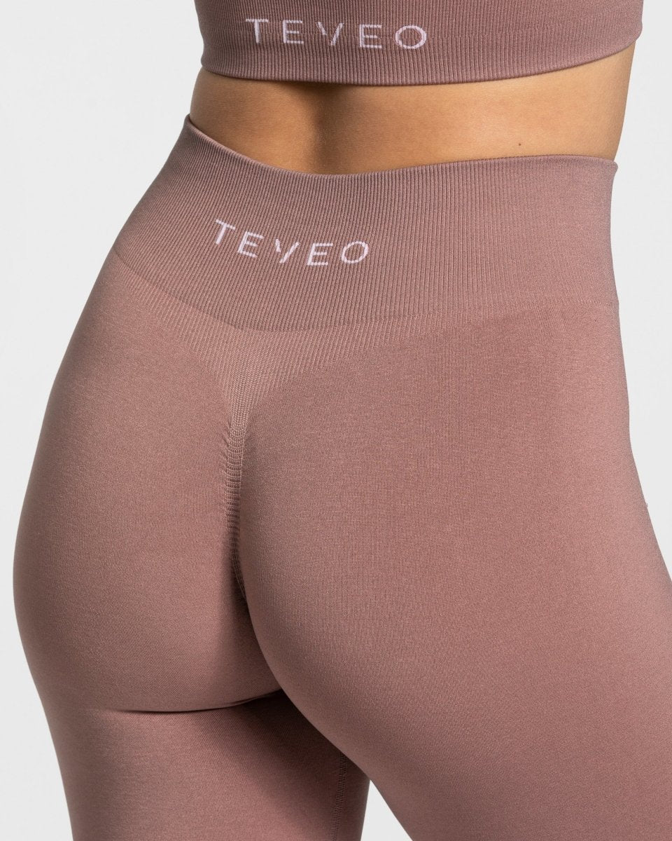 Teveo Timeless Scrunch Leggings Rosa | QOTRVZ-167