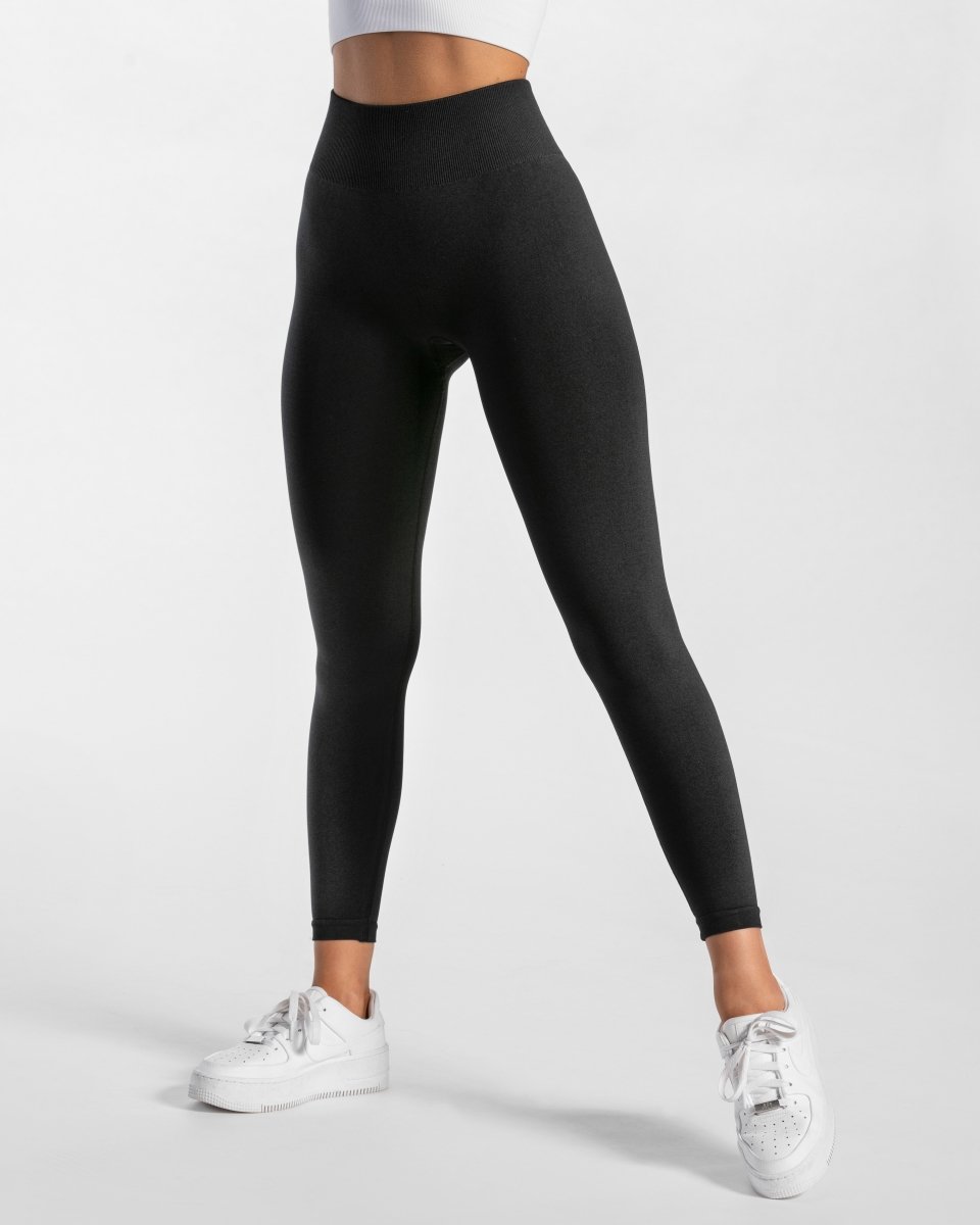 Teveo Timeless Scrunch Leggings Schwarz | ZDQCIR-136