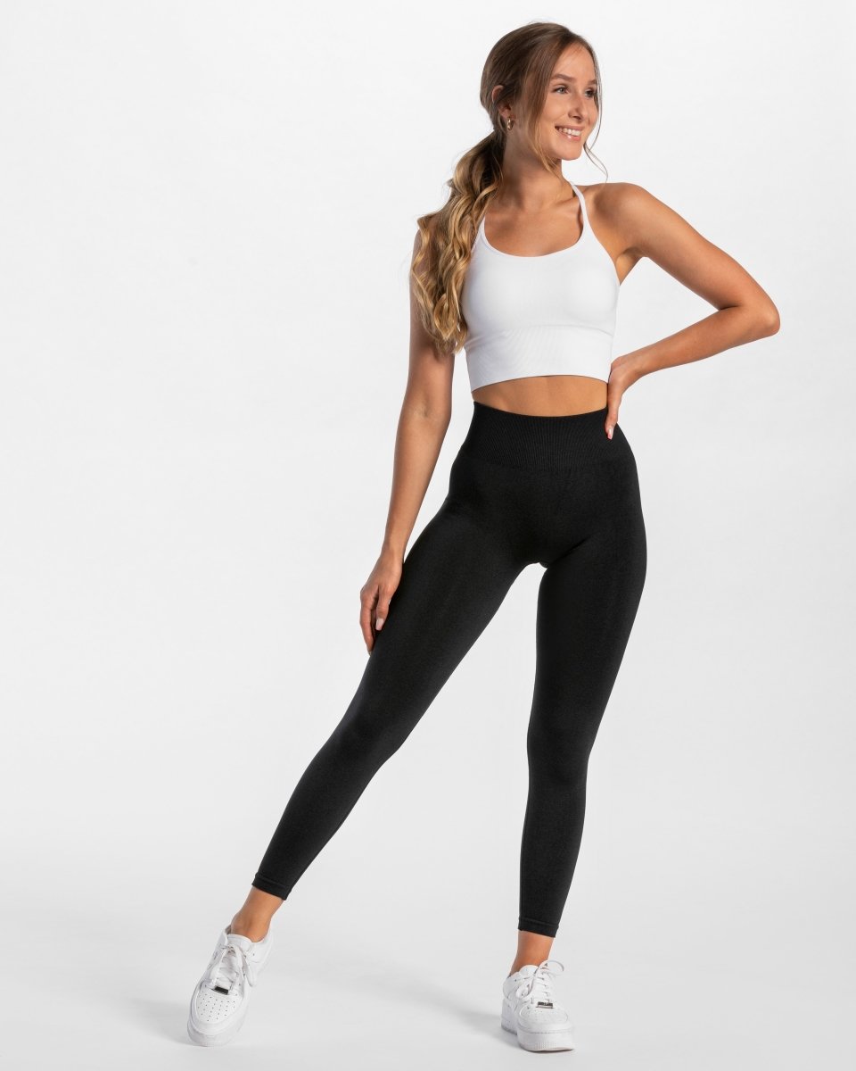 Teveo Timeless Scrunch Leggings Schwarz | ZDQCIR-136