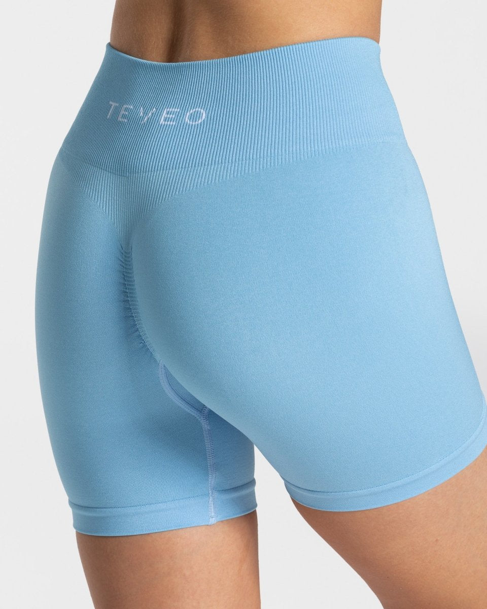 Teveo Timeless Scrunch Shorts Blau | CNERXL-942