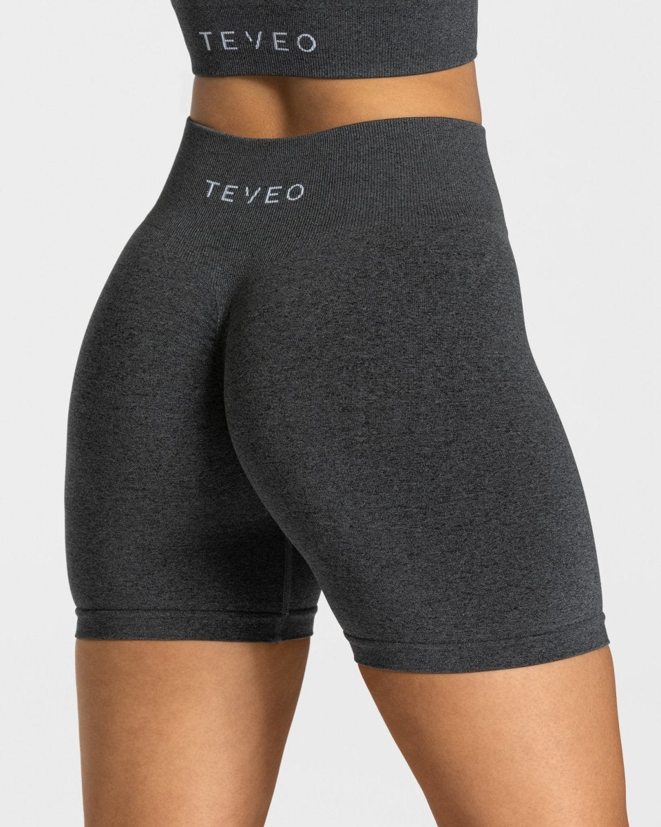 Teveo Timeless Scrunch Shorts Dunkelgrau | RBXLND-485