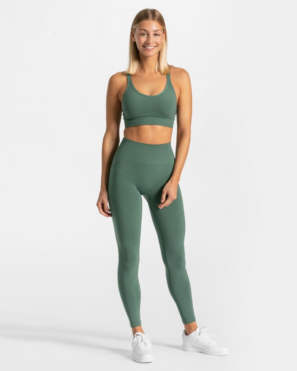 Teveo True Leggings Dunkelgrün | YLQBUS-435