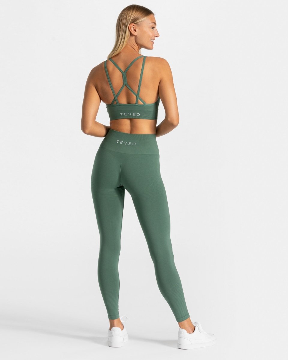 Teveo True Leggings Dunkelgrün | YLQBUS-435