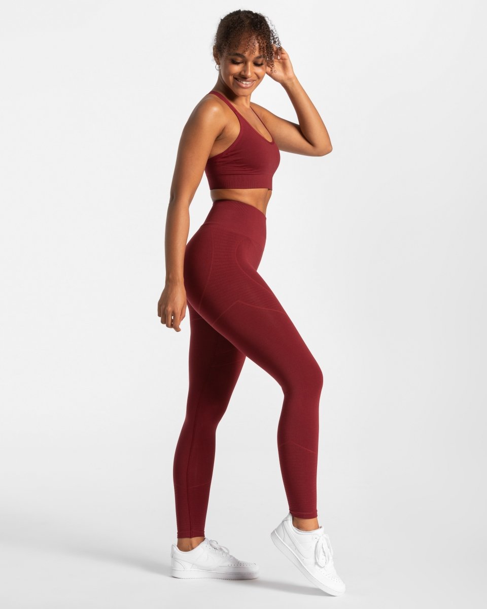 Teveo True Leggings Rot | OMDCQG-469