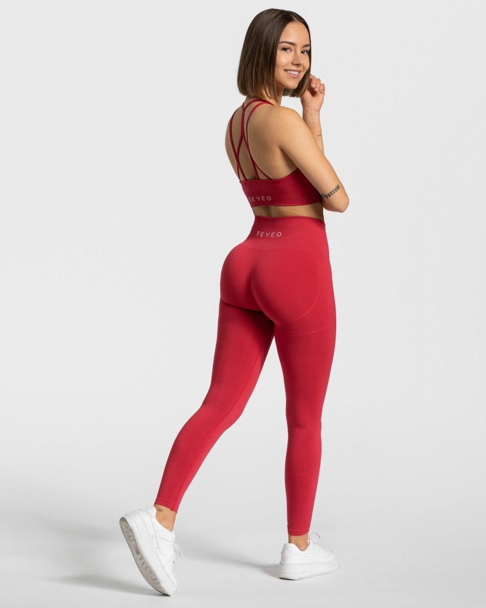 Teveo True Leggings Rot | YTZFGB-162